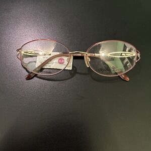 Sophia Loren M190 077 Red Gold Eyeglass Frames 55-17-135 NWT Frames Only